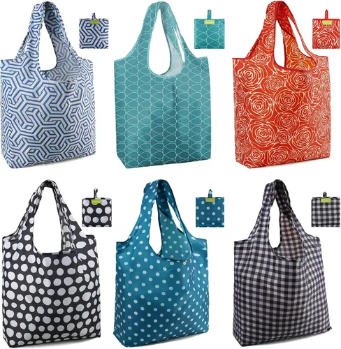 Miniatura 38 de Bolsas de la compra de animales reutilizables plegables bolsas de comestibles