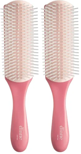 Miniatura 10 de Cepillo de Peinado de Clavijas de Nailon Diane para Desenredar, Separar, Dar Forma y Definir el Cabello Húmedo Grueso o Rizado, Se Desliza a Través