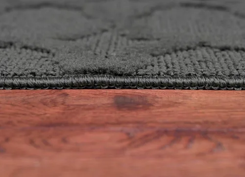 Miniatura 91 de Garland Rug Sparta - Alfombra antideslizante de polipropileno de 2 pies x 12 pies, color negro, ideal para salas de estar y pasillos, elegante
