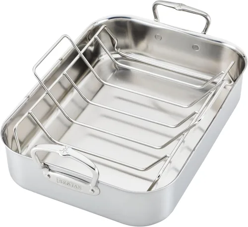 Hestan Provisions – Asador clásico revestido de 14.5" con rejilla de acero inoxidable