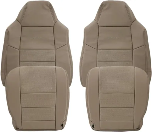 Miniatura 7 de 2002 2003 Ford F250 F350 Lariat Crew Cab Funda de cuero sintético para reposabrazos, reemplazo (Cubierta de reposabrazos (se ajusta a ambos lados)