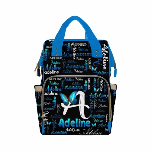 Miniatura 35 de InterestPrint Bolsa de pañales con nombre, mochila personalizada para hombres y mujeres, Color 17, Mochilas Daypack