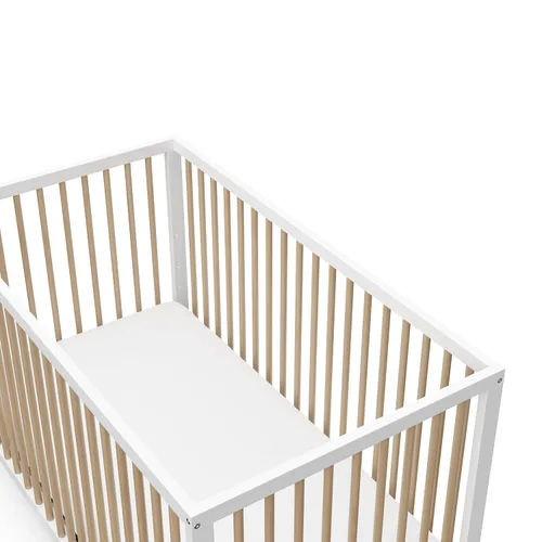Miniatura 9 de Graco Teddi cuna convertible 5 en 1 (blanco con madera flotante) – Certificado GREENGUARD Gold, se convierte en cama de día, cama infantil y cama