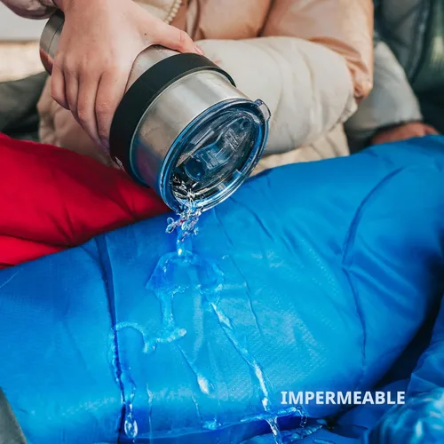 Miniatura 7 de MalloMe Sacos de dormir para adultos para clima frío y cálido, saco de dormir para mochileros para niños de 10 a 12 años, niñas, niños, ligeros