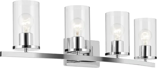 Miniatura 18 de Kichler Crosby 45495NI - Aplique de pared de 9.25 pulgadas en níquel cepillado, 1 luz contemporánea para pasillo o baño con cristal de ópalo