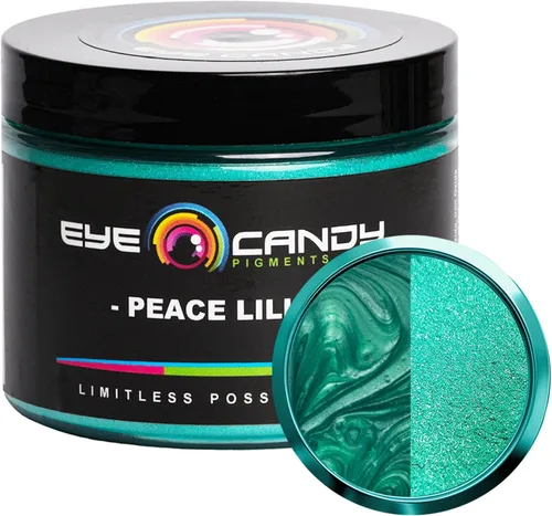 Miniatura 31 de Eye Candy Pigmento en polvo de mica prémium "té verde" (1.76 onzas), aditivo multiusos para manualidades y manualidades carpintería, bombas