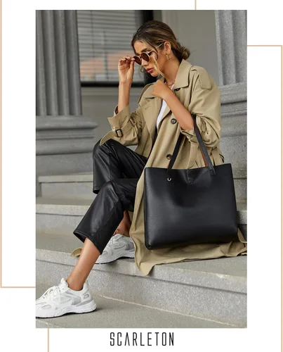 Miniatura 7 de Scarleton Leather Tote Bag for Women, Womens Purses and Handbags, Reversible Tote Bags for Women, Purses for Women, H1842
