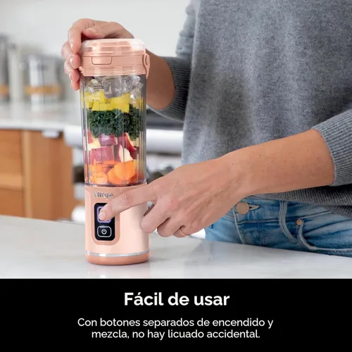 Miniatura 4 de Ninja BC155PS Blast - Licuadora portátil de dos unidades, inalámbrica, recipiente de 18 onzas, licuadora personal para batidos y smoothies, sin BPA