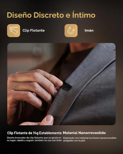 Miniatura 6 de Hollyland Lark MAX 2 Micrófono inalámbrico para iPhone/cámara/Android, cancelación de ruido AI, monitoreo inalámbrico, audio de cadena completa
