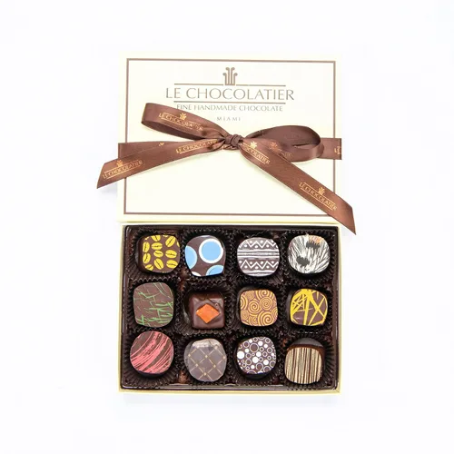 Miniatura 4 de Le Chocolatier Signature Gourmet - Caja de regalo surtida de trufas de chocolate, trufas oscuras de primera calidad, perfectas para regalos
