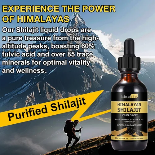 Miniatura 6 de Shilajit - Gota de resina orgánica pura del Himalaya, suplemento de oro líquido de resina Shilajit pura del Himalaya, gota orgánica Shilajit rica