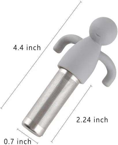 Miniatura 3 de Leden Infusor de té para té de hojas sueltas Lindo Colador de Té Bola de Acero Inoxidable Malla Extra Fina Filtro Empinador de Té para Taza Mug