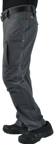 Miniatura 4 de Pantalones cargo elásticos en 4 direcciones para hombre para todas las estaciones con múltiples bolsillos