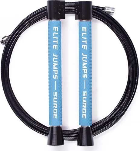 Miniatura 6 de Elite Jumps - Cuerda de saltar con cuentas pesadas - Cuerda de saltar con peso de 6.5 onzas para mujer - Duradero y resistente - Cuerda ajustable