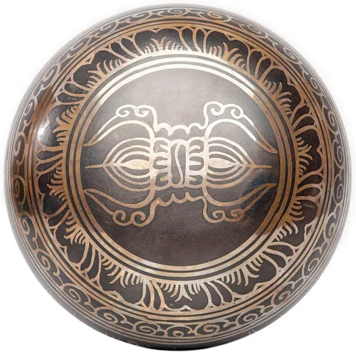 Miniatura 4 de HIMALAYAN BAZAAR - Juego de cuencos tibetanos de 4 pulgadas, fácil de tocar, auténtico, hecho a mano para meditación, sonido de 7 chakras, curación