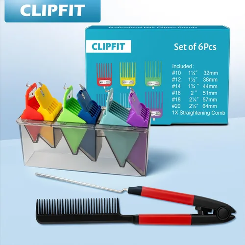 Miniatura 6 de Juego de protectores cortapelos extralargos compatibles con Andis Master, Oster Fast Feed, Andis AAC-1, GC, LCL, ML, PM-1, PM-2, RS-1, US-1