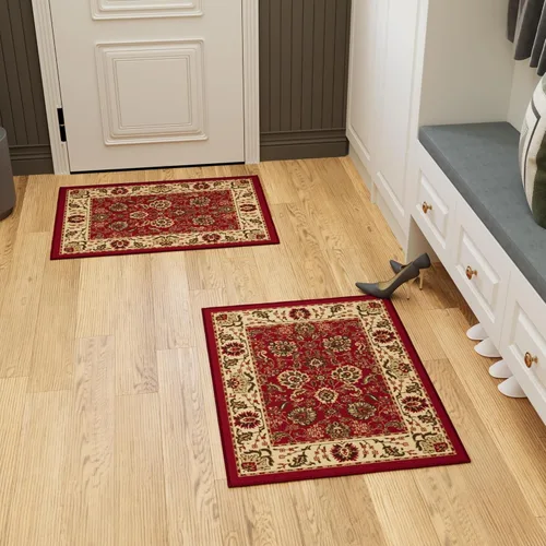 Miniatura 29 de Ottomanson Alfombra de 5 x 6,6 pies para sala de estar, alfombra oriental para dormitorio - alfombra grande para piso antideslizante y duradera