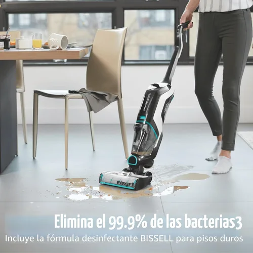 Miniatura 3 de Bissell CrossWave Cordless Max Aspiradora y Fregona Todo en Uno, Aspira, Friega y Seca, Limpiador para Pisos Duros y Alfombras, Aspiradora