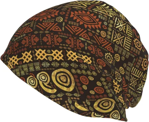 Miniatura 9 de Gorro africano holgado para adultos, tejido elástico, de calavera, gorro de invierno para exteriores para mujeres y hombres