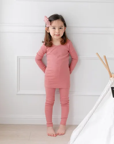 Miniatura 120 de AVAUMA - Pijama para niños y niñas de algodón básico para uso diario