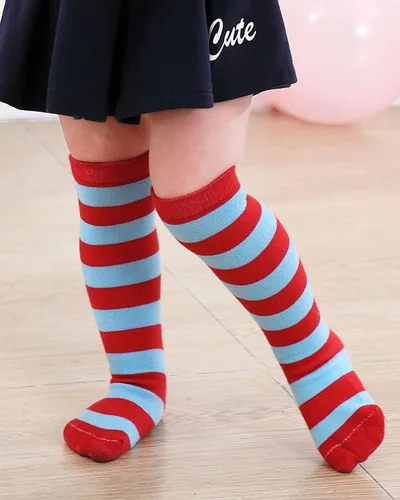 Miniatura 30 de Century Star Calcetines de fútbol de algodón para niños y jóvenes, calcetines de tubo suave, hasta la rodilla, calcetines deportivos largos