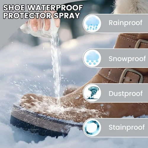 Miniatura 3 de Protector de zapatos en aerosol impermeable y repelente de manchas, cuidado de zapatos para zapatos y ugs de gamuza, piel de oveja, nubuck, botas