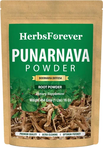HerbsForever Punarnava Powder – Boerhaavia Diffusa – Ayuda a mantener la función saludable del tracto urinario y el riñón – Sin OMG, orgánico,