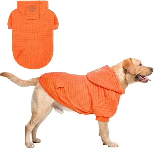Miniatura 50 de BEAUTYZOO Sudadera con capucha para perro pequeño con bolsillos, ropa para perros pequeños y medianos, niño y niña, abrigos de algodón laminado tipo