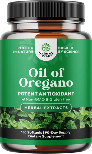 Miniatura 10 de Natures Craft Cápsulas blandas de aceite de orégano silvestre, cápsulas blandas súper concentradas, aceite de orégano para digestión y apoyo