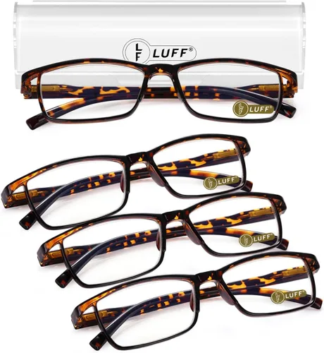 Miniatura 18 de LUFF 4 lentes de lectura anti-Blu-Ray Uv400, lectores de sol con bisagras de resorte (2.0X)
