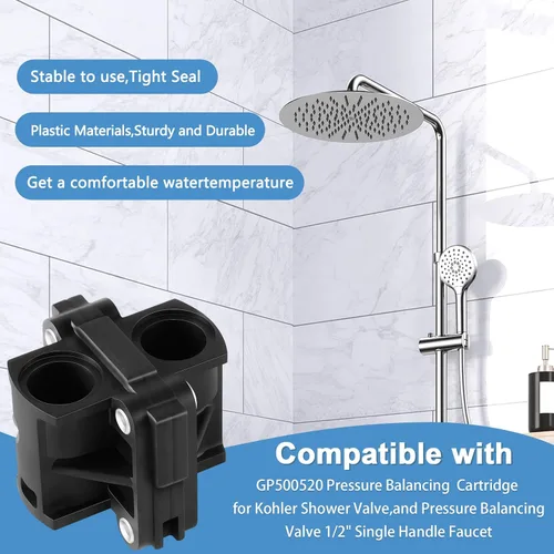 Miniatura 7 de GP500520 Reemplazo de cartucho de unidad de equilibrio de presión, compatible con cartucho de ducha Kohler, válvula de ducha, equilibrio de presión