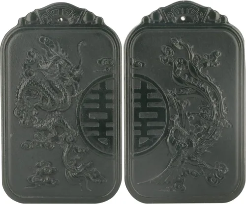 Miniatura 16 de China Natural Hetian Green Jade Nefrita Tallado Fengshui Zodiaco Dragón Bestia Colgante Amuleto Dragón 3#