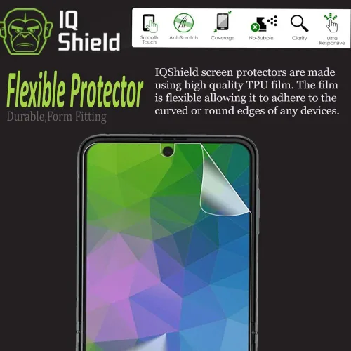 Miniatura 3 de IQShield Paquete de 2 protectores de pantalla para Samsung Galaxy Z Flip 3 5G (no vidrio), fácil de instalar, ultra fino, antiarañazos