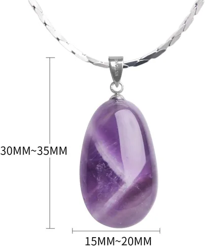 Miniatura 2 de iSTONE - Collar de plata de ley 925 con dije de lapislázuli para mujer, piedra preciosa natal con cadena de plata de 18 pulgadas