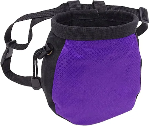 Miniatura 9 de Bolsas de tiza de escalada,Sin fugas Rock Climbing Strawstring Bag Drawstring Magnesia Sack,Equipo de equipo de escalada