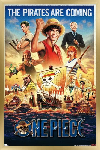 Miniatura 14 de Trends International Netflix One Piece - Póster de pared de una hoja, 34 pulgadas de largo x 22.4 pulgadas, versión enmarcada en negro Versión