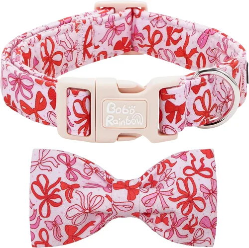 Miniatura 7 de Collar para perro, con estampado de tiburón, collar para cachorro, collar para mascotas, collar de lazo para perros, suave, duradero, ajustable, A