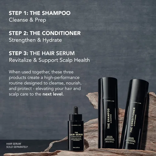 Miniatura 5 de Caldera + Lab The Shampoo + Conditioner Bundle Dúo de cuidado del cabello para hombres para cabello sano y más completo, limpiador