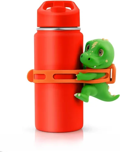 Accesorio para botella de agua de animales para niños, lindo vaso con correa, regalo único para niños y niñas, compatible con Stanley, Owala y Hydro