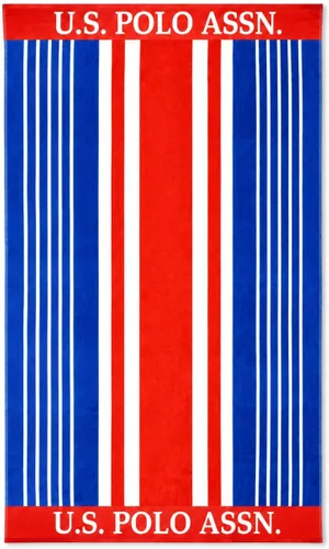 Miniatura 42 de U.S. Polo Assn. Toalla de playa de gran tamaño (40 x 70 pulgadas), diseño náutico a rayas, de lujo, algodón de felpa de calidad de hotel para baño
