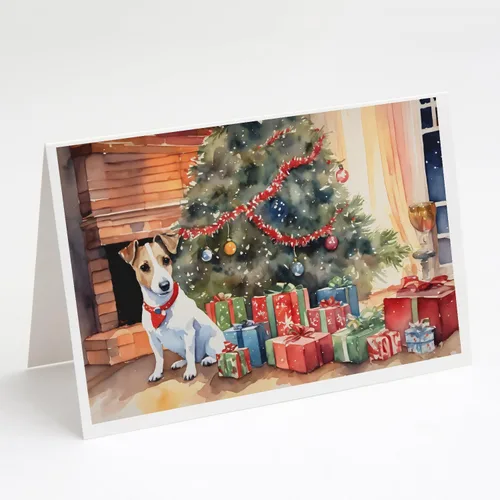 Miniatura 58 de Caroline's Treasures DAC2753GCA7P Paquete de 8 tarjetas de felicitación navideña acogedora de Husky siberiano Tarjetas en blanco con sobres