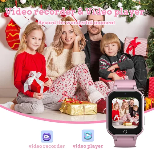 Miniatura 3 de Reloj inteligente para niños de 4 a 12 años, 26 juegos de rompecabezas, cámara HD, reproductor de música de video, podómetro, linterna, cronómetro