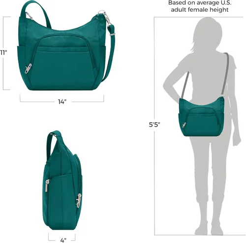 Miniatura 100 de Travelon Bolso bandolera clásico antirrobo