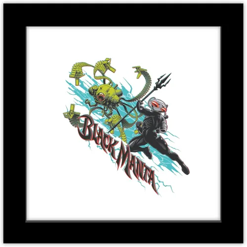 Trends International Gallery Pops DC Comics Movie Aquaman and the Lost Kingdom - Póster gráfico de pared de Octobot de manta negra, 12.00 x 12.00