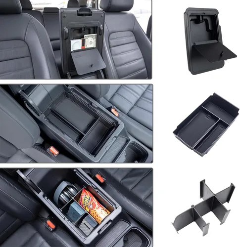 Miniatura 10 de PIMCAR 2 piezas Organizador de consola central y bandeja de reposabrazos para Honda CRV 2026 2025 2024 2023, accesorios para CR-V híbrido