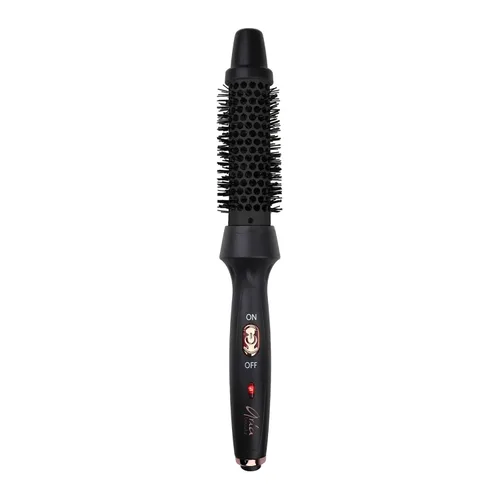 Aria Beauty Cepillo térmico iónico – Herramienta de peinado caliente para golpes perfectos – No sopla aire – Cepillo redondo de cerámica – Diseño