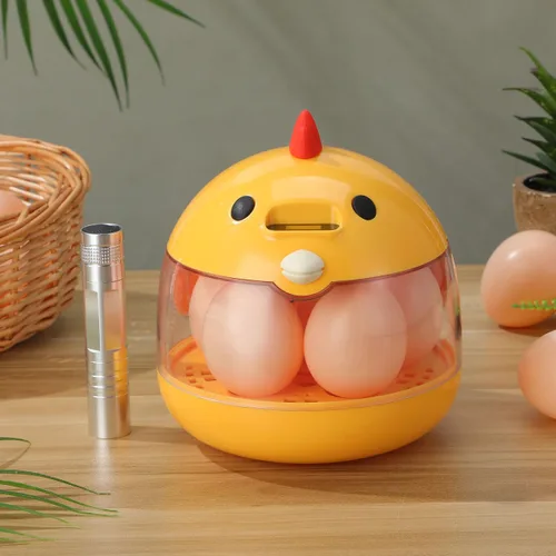 Miniatura 9 de TOYANDONA Incubadora de 5 huevos con control automático de temperatura y humedad - Incubadora pequeña para aves con ventilación de aire y ovoscopio