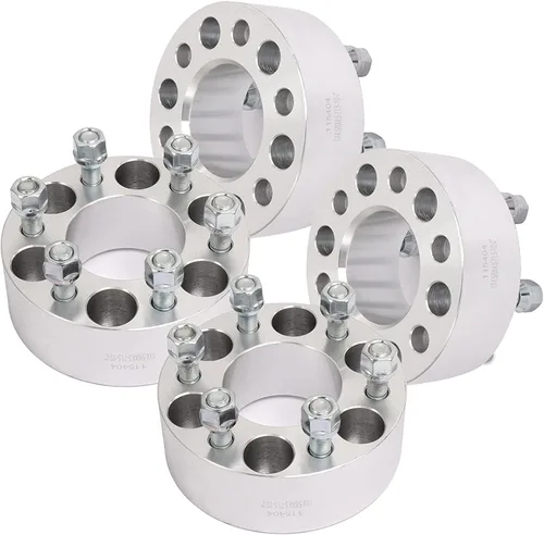 SCITOO 4 espaciadores de rueda de 2 pulgadas y 1.969 in de 6 x 4.5 a 6 x 4.5 pulgadas, 0.236 x 4.500 in a 0.236 x 4.500 in, compatibles con Dakota