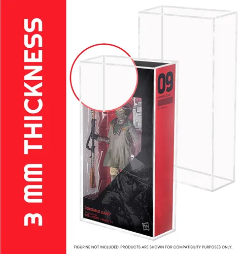 Miniatura 7 de EVORETRO Estuche de exhibición para figuras de acción de Hasbro Star Wars Black Series de 6 pulgadas - 2 paquetes - Acrílico transparente grueso