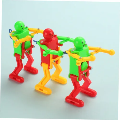 Miniatura 5 de Abaodam 4 piezas de robot bailarín de cuerda para adultos, figuras de relojería seguras y portátiles, regalos creativos para cumpleaños